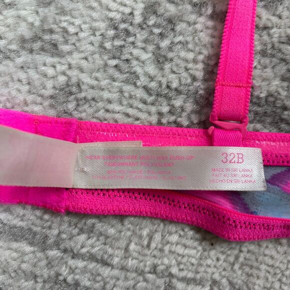 PINK Victoria's Secret Wear Everywhere Multi Way Push Up Colorful Bra Size 32B - Picture 2 of 6